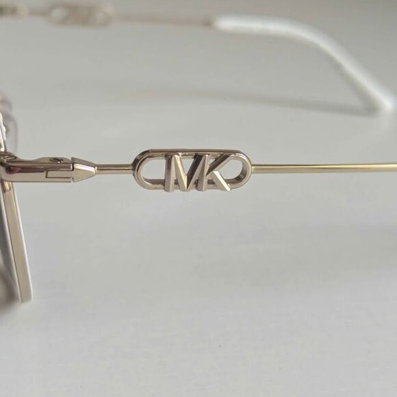 Michael Kors Beige Tinted White Aviator Glasses - Picture 3 of 5